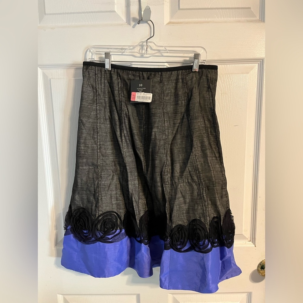 Zozo Elegant Black and Purple Women's Skirt